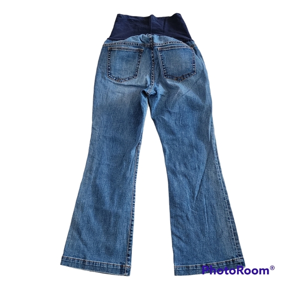 Gap Long and Lean ankle flare jeans size 8 maternity - Picture 4 of 7